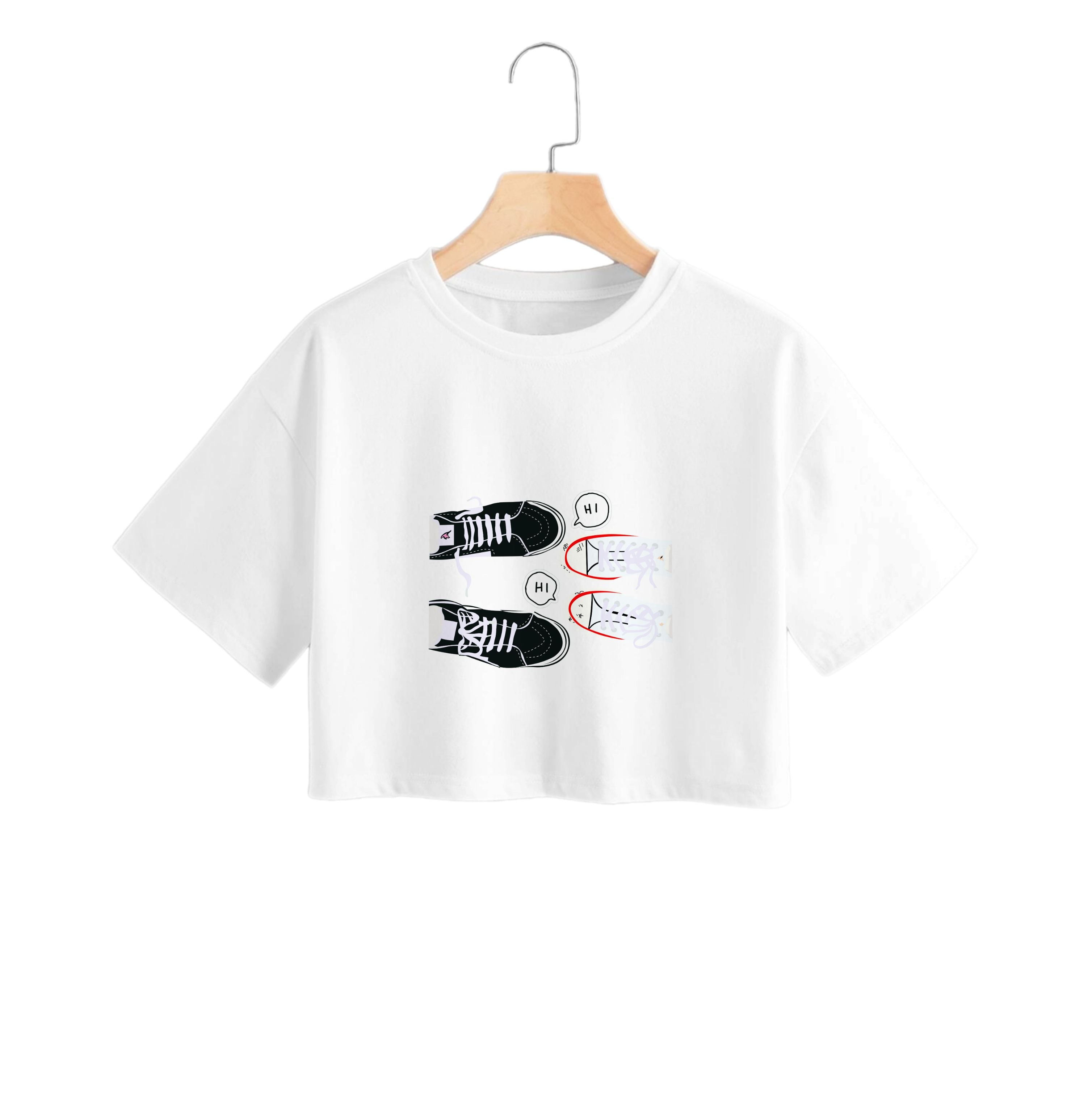 Hi - Heart TV Crop Top