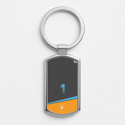 LN1 - Norris Silver Metal Keyring