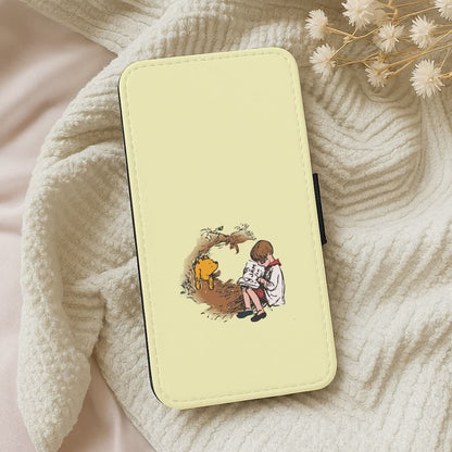 Winnie And Christopher In A Tree Leather Phone Case