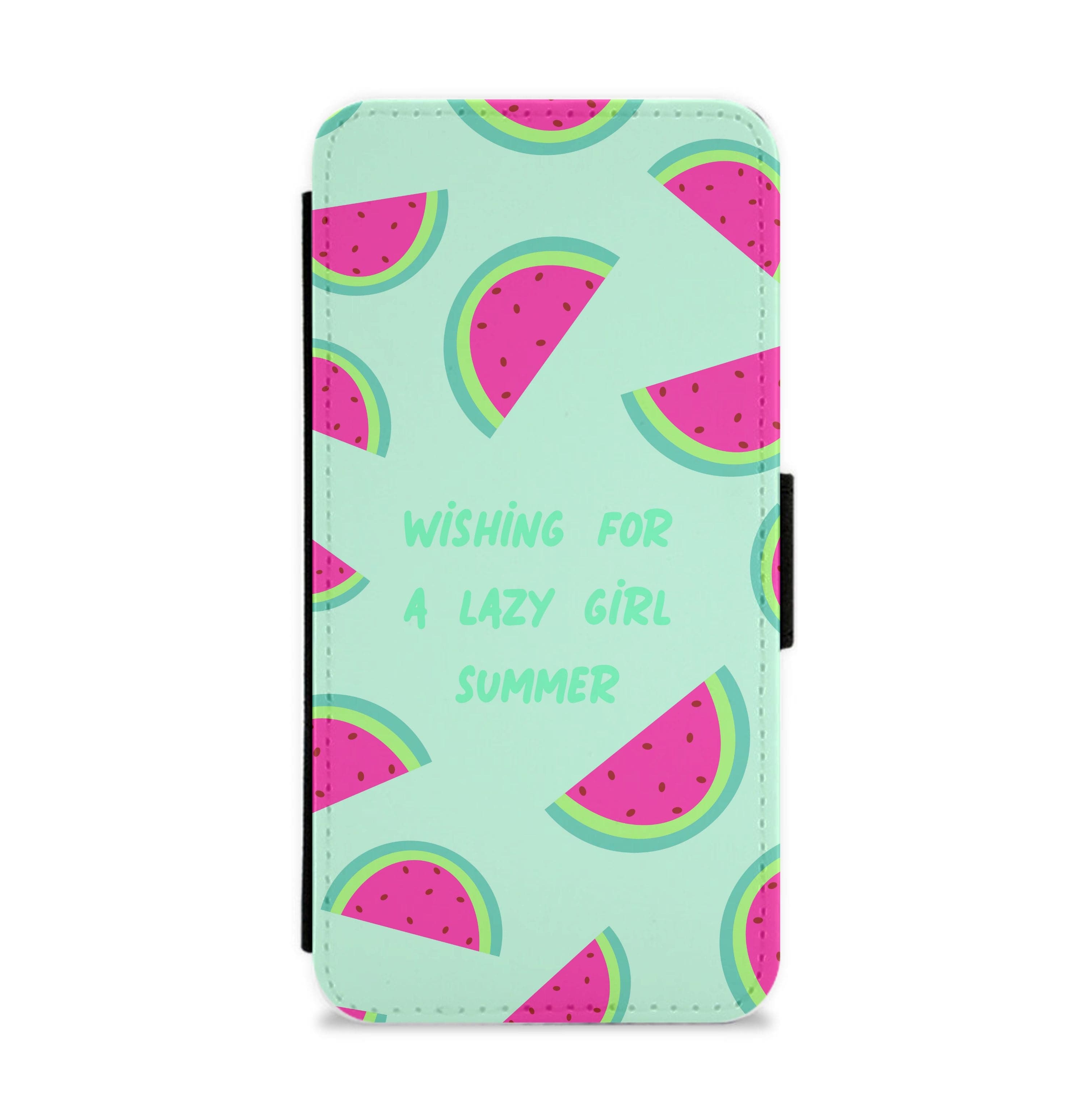 Wishing For A Lazy Girl Summer - Summer Flip / Wallet Phone Case