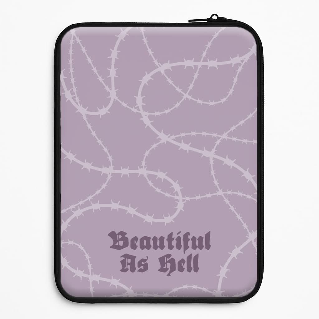 Beautiful As Hell Pattern Laptop Sleeve