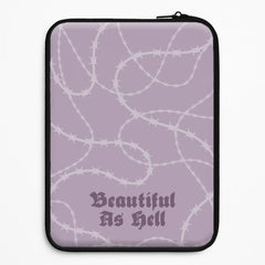 Beautiful As Hell Pattern Laptop Sleeve