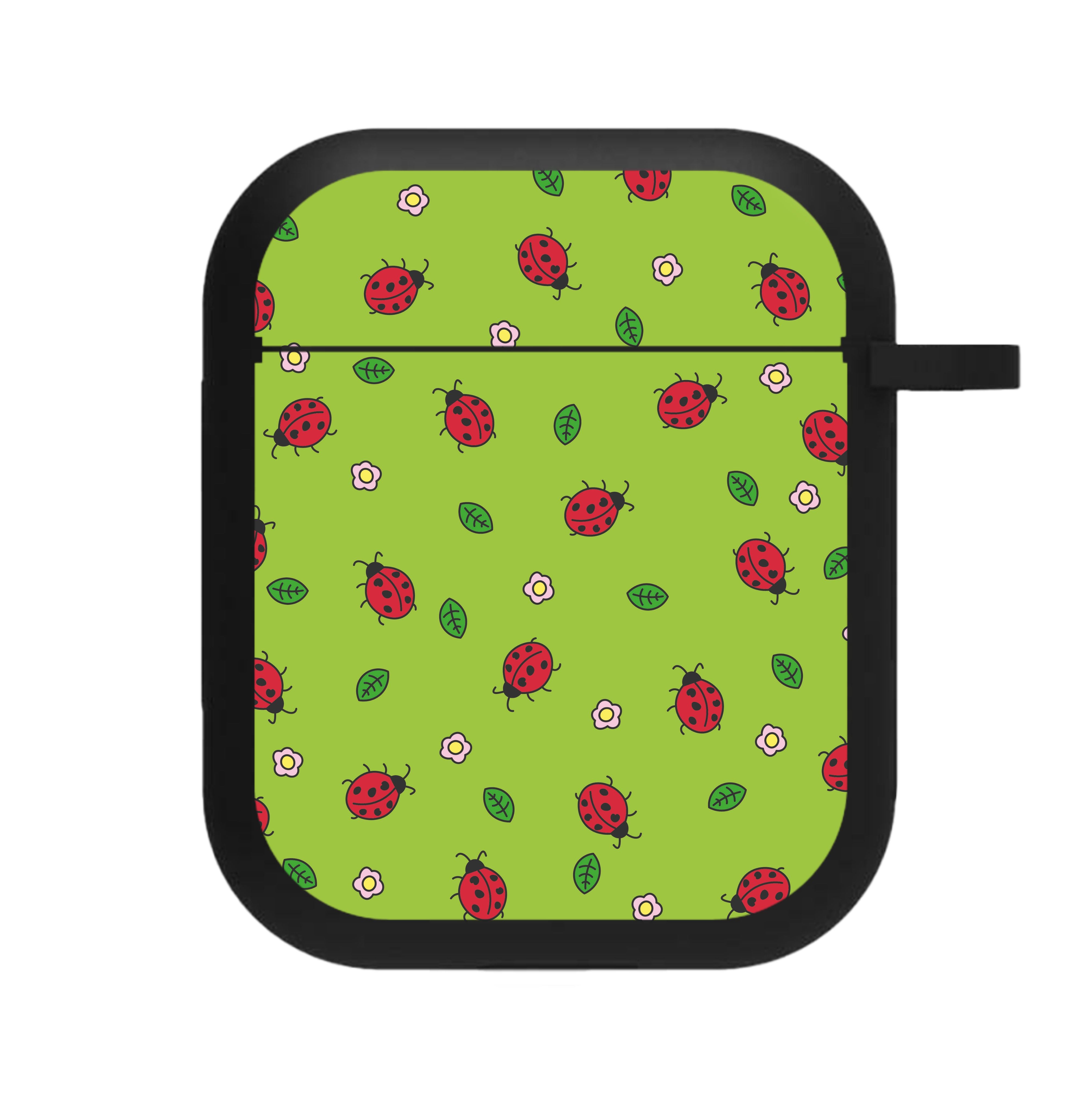 Ladybugs And Flowers - Spring Patterns AirPods Case