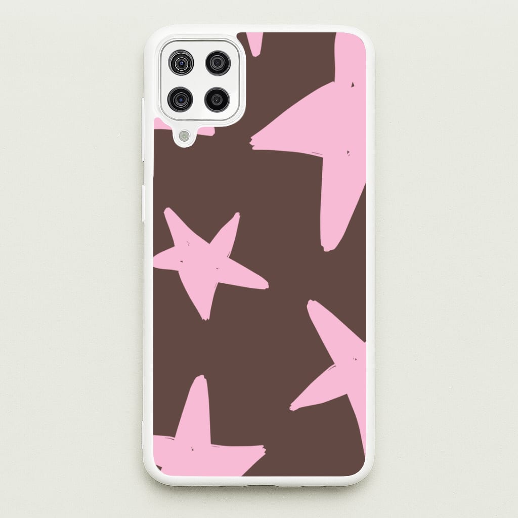 Chocolate & Strawberry Stars Galaxy A12 Case