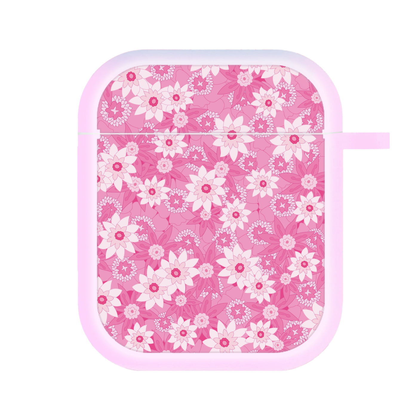 Pink Flowers - Floral Patterns AirPods Case