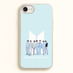 K-Pop Band Tour Pastel Blue iPhone 6 / 7 / 8 / SE Case