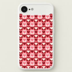 Pink Tartan Love Hearts Pattern iPhone 17 Air Case
