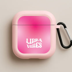 Libra Vibes Gradient Zodiac Pink AirPods Case