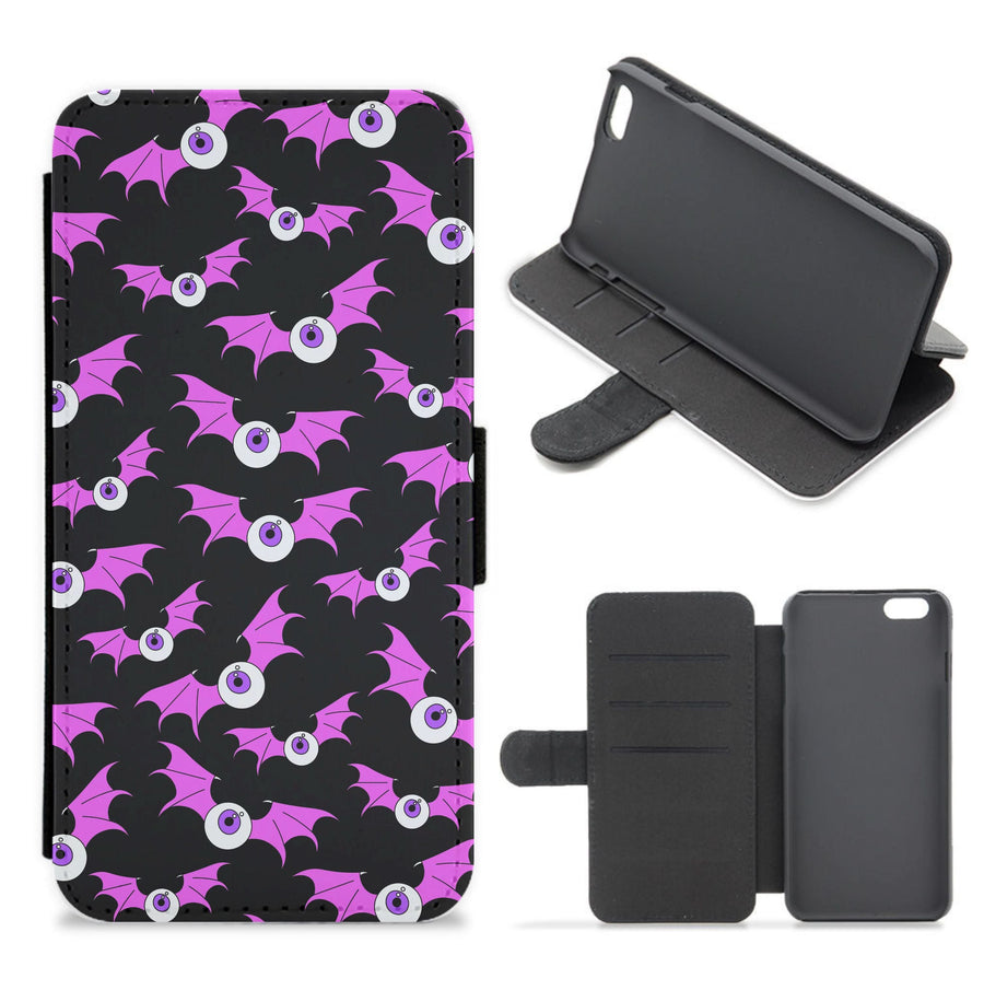 Bat Eye Pattern Flip / Wallet Phone Case