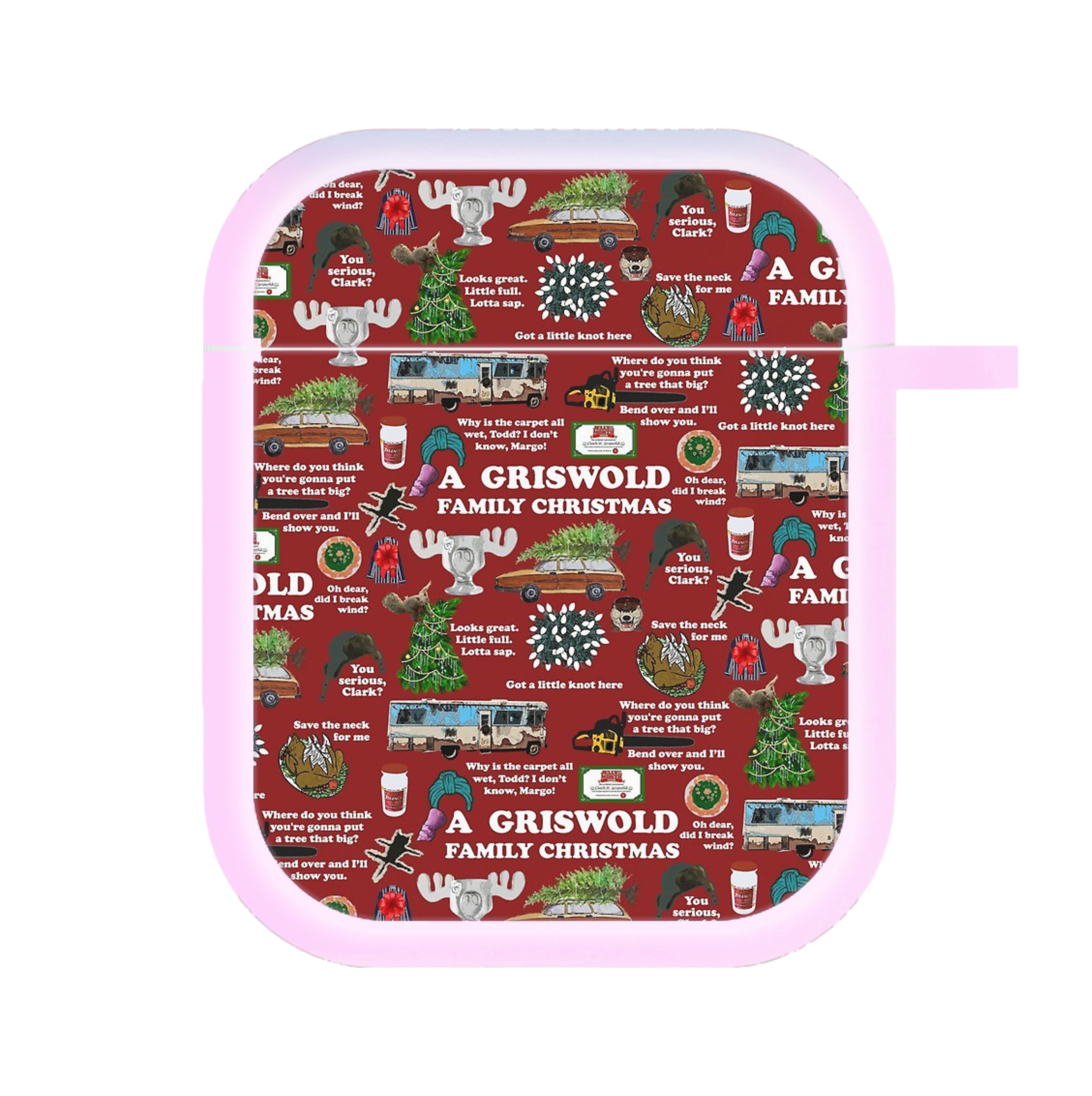 Christmas Holiday Collage AirPods Case