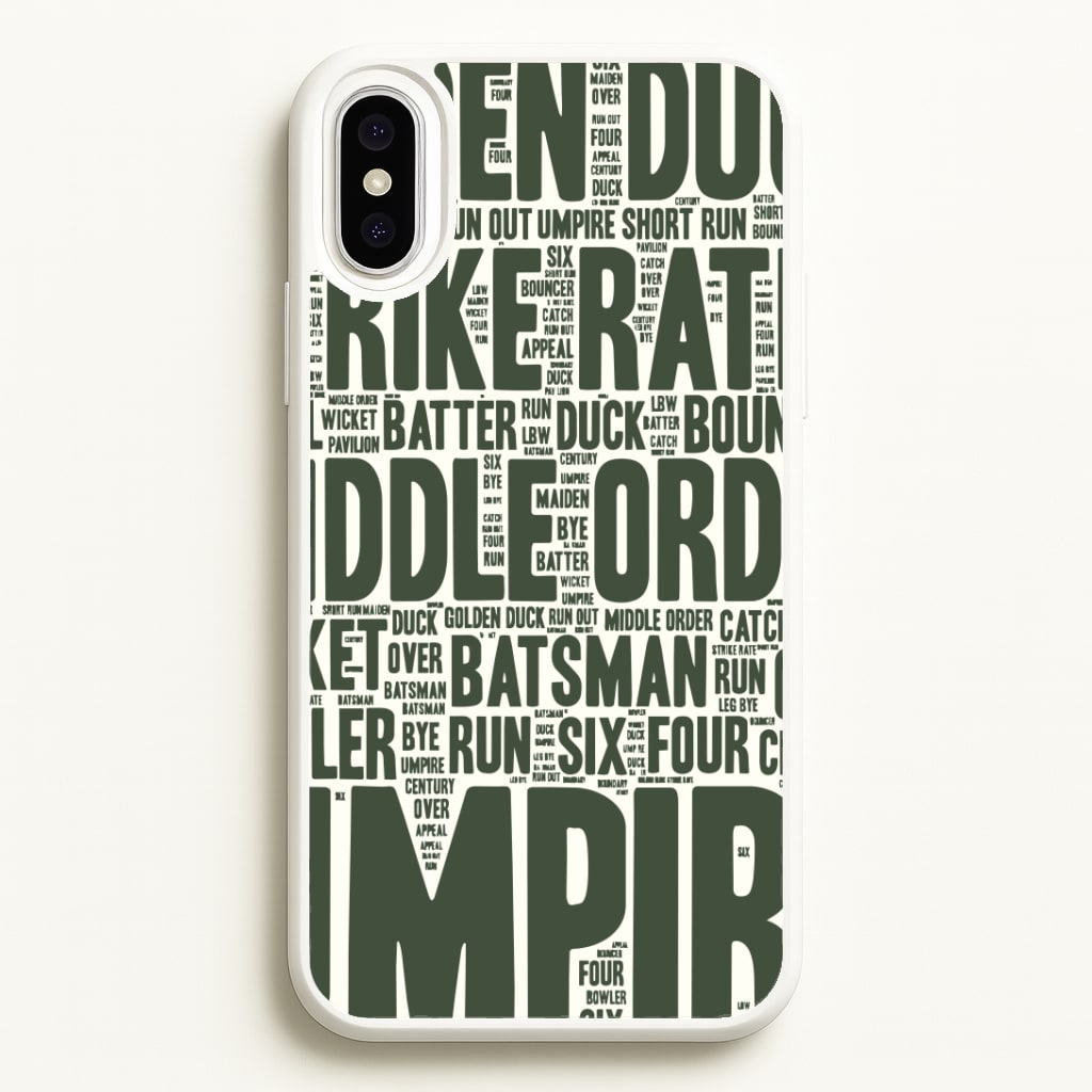 Cricket Wordscape iPhone XS Max Case