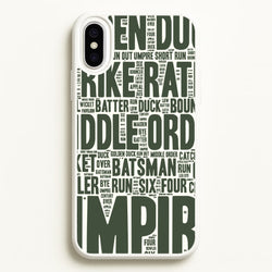 Cricket Wordscape iPhone XS Max Case
