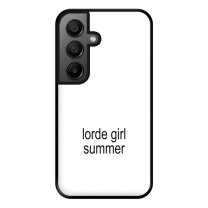 Lorde Girl Summer Galaxy A55 Case