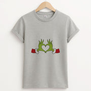Christmas Green Heart T-Shirt 2
