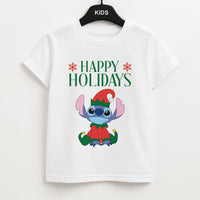 Cute Blue Alien Elf Kids T-Shirt