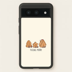 Gingerbread Plushies Quote Google Pixel 8a Case