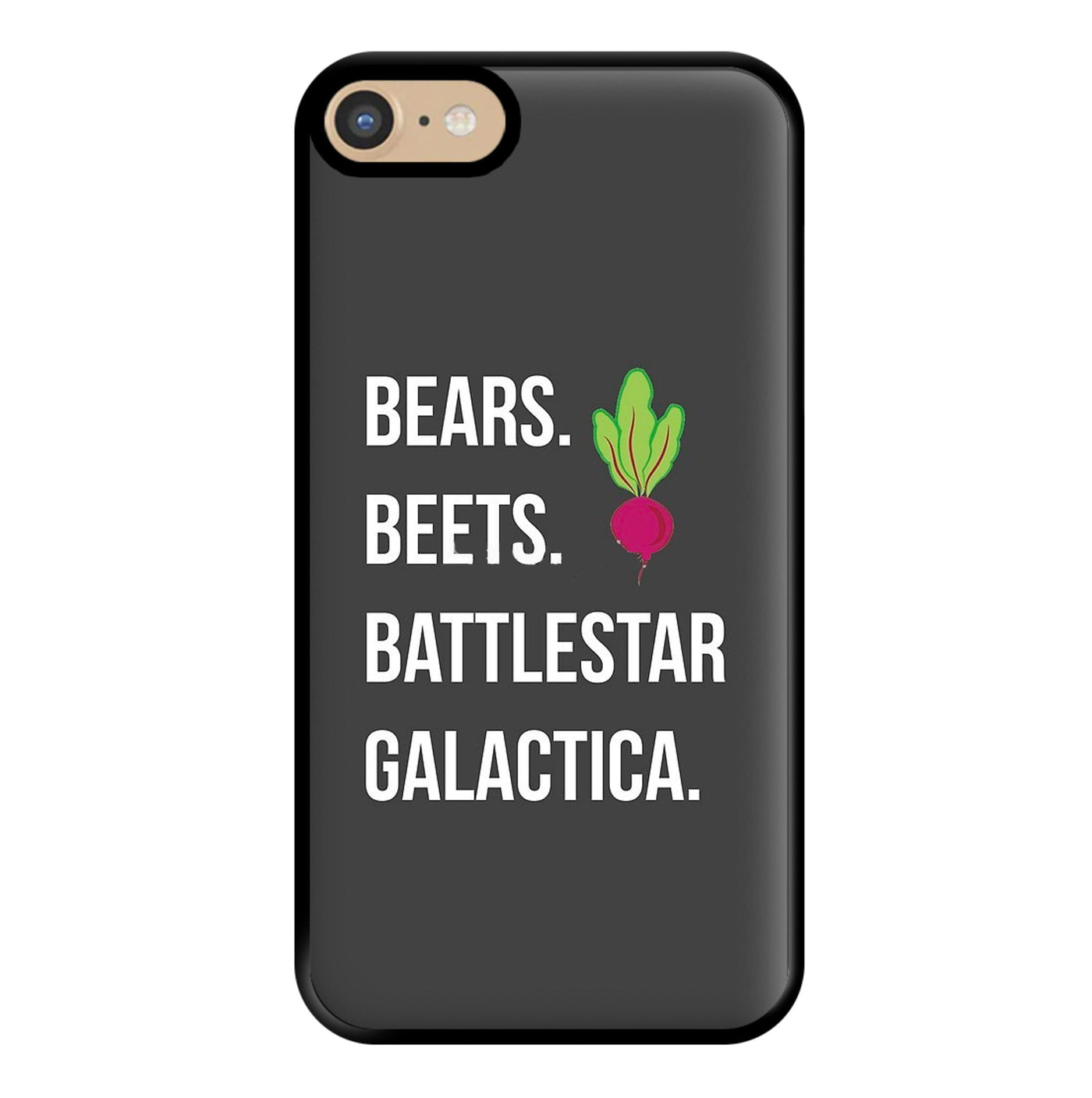 Bears. Beets. Battlestar Galactica Illustration - The Office Phone Case
