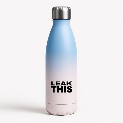 Leak This Blue Water Bottle