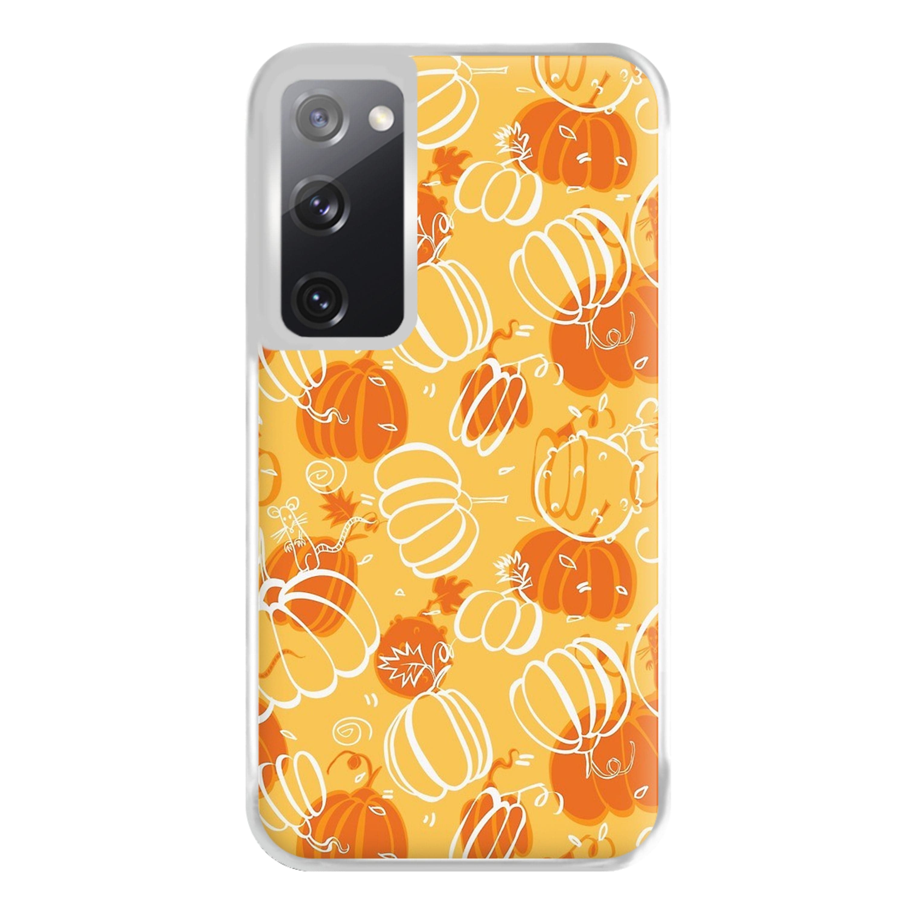 Drawn Pumpkin Pattern Phone Case