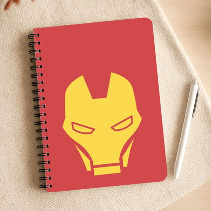 Red Robot Super Hero Face Notepad