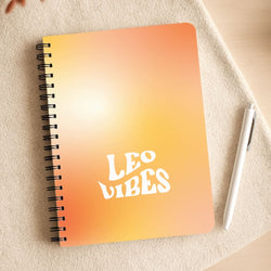 Leo Vibes Gradient Zodiac Notepad