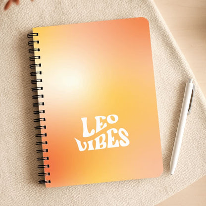 Leo Vibes Gradient Zodiac Notepad