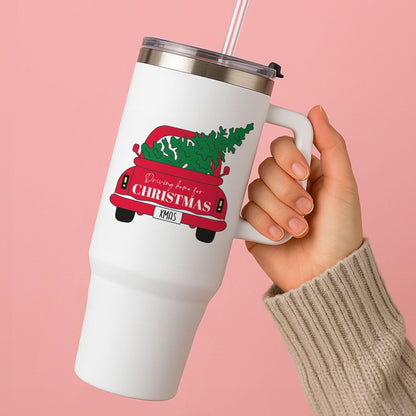 Driving Home For Christmas Truck Tumbler