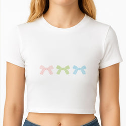 Gingham Ties Crop Top