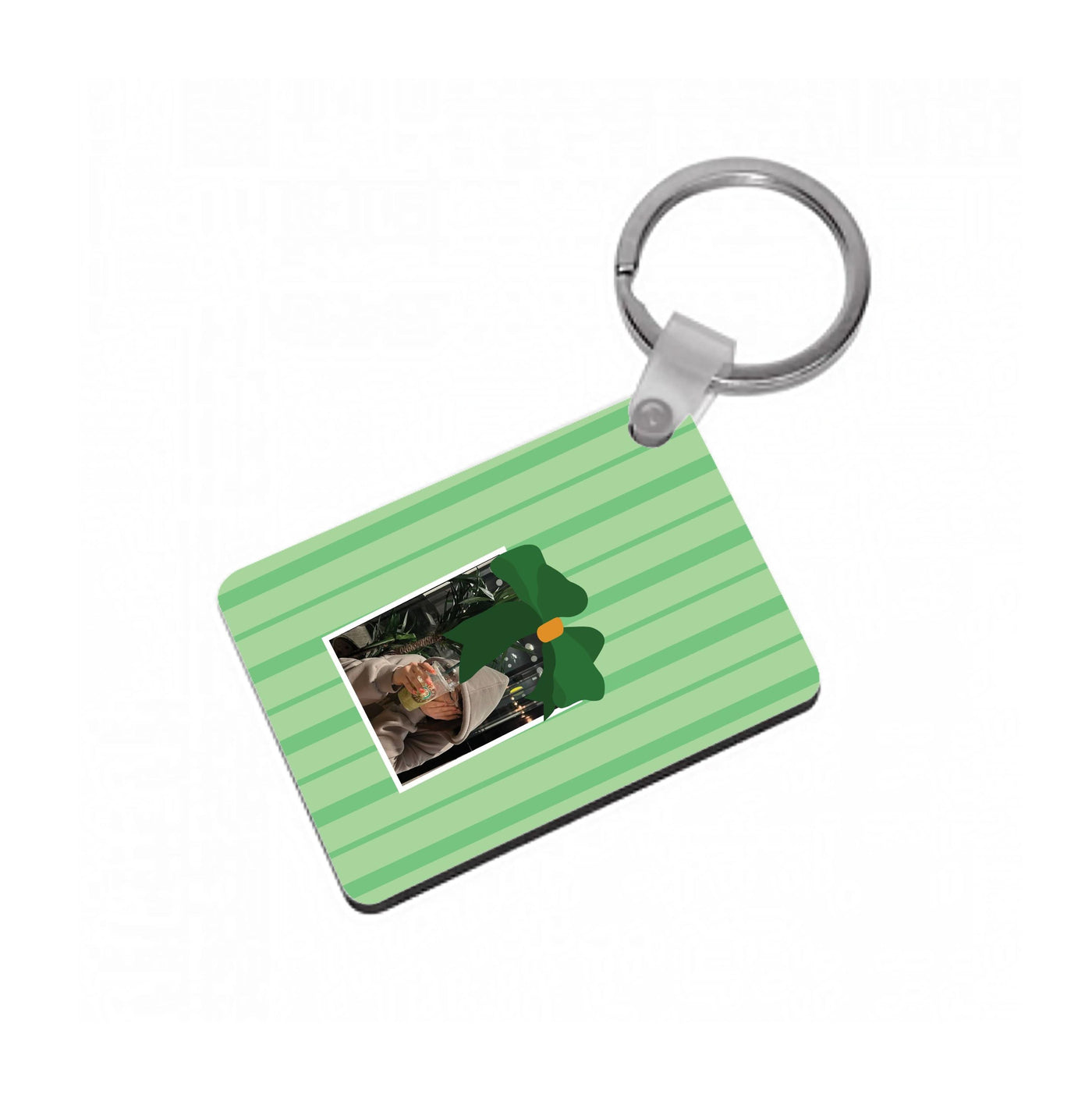 Polaroid Bow Christmas Keyring