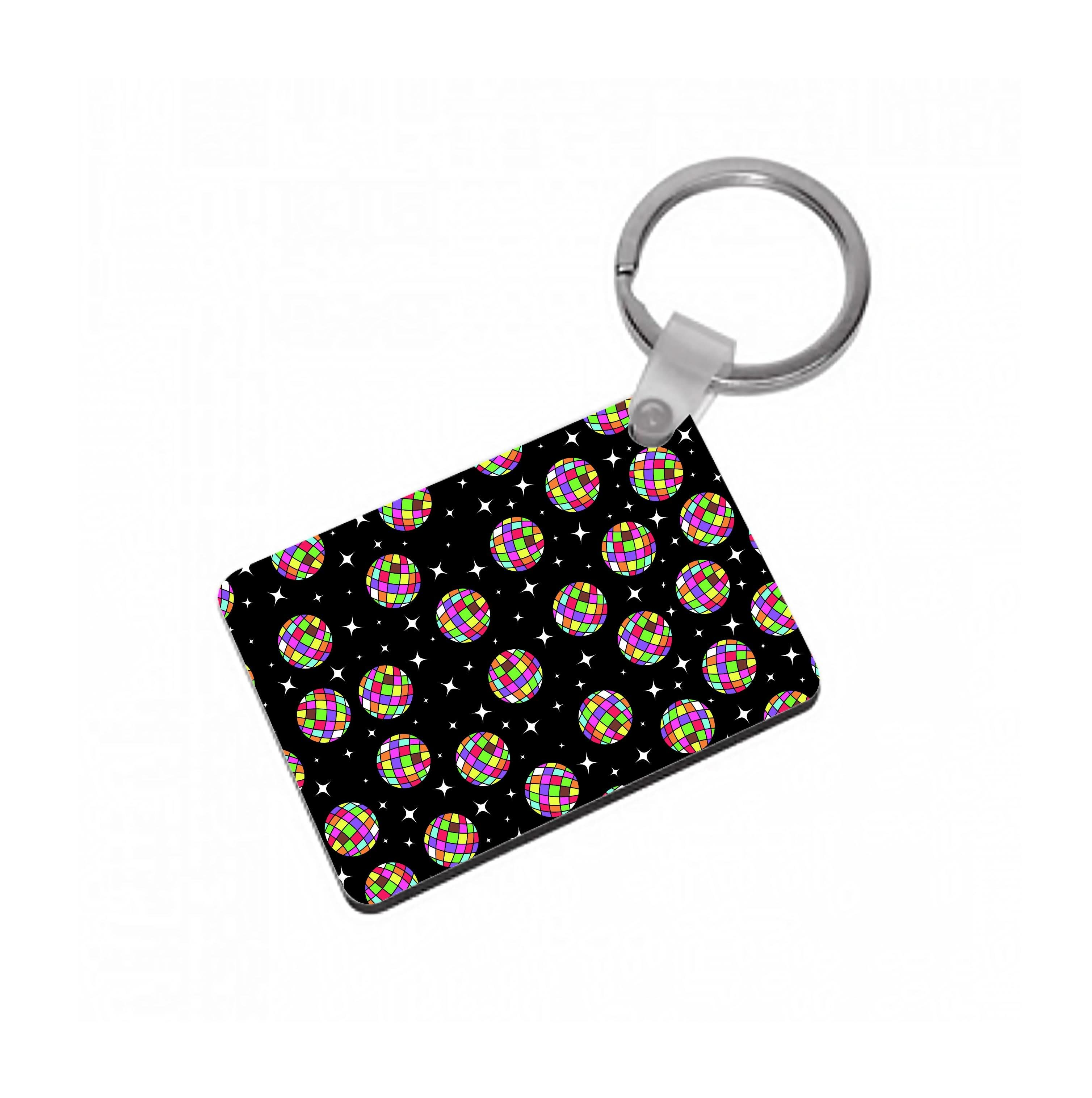 Rainbow Discoballs Keyring