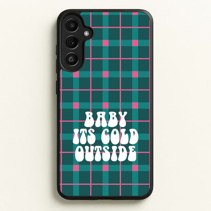 Baby It's Cold Outside Tartan Galaxy A36 Case