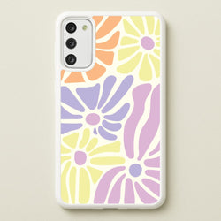 Pastel Abstract Flowers Galaxy S20 Case