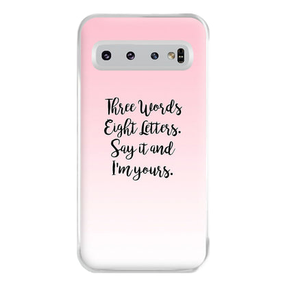 Three Words, Eight Letters - Gossip Phone Case