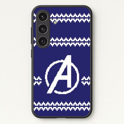 Superhero Team Blue Christmas Jumper  Galaxy S24 Plus Case