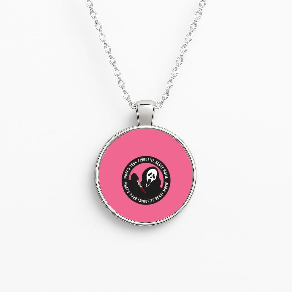 What's Your Favourite Scary Movie Badge Necklace