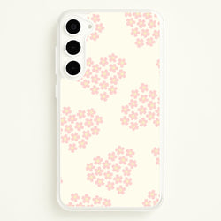 Flower Hearts Pattern Galaxy S23 Case