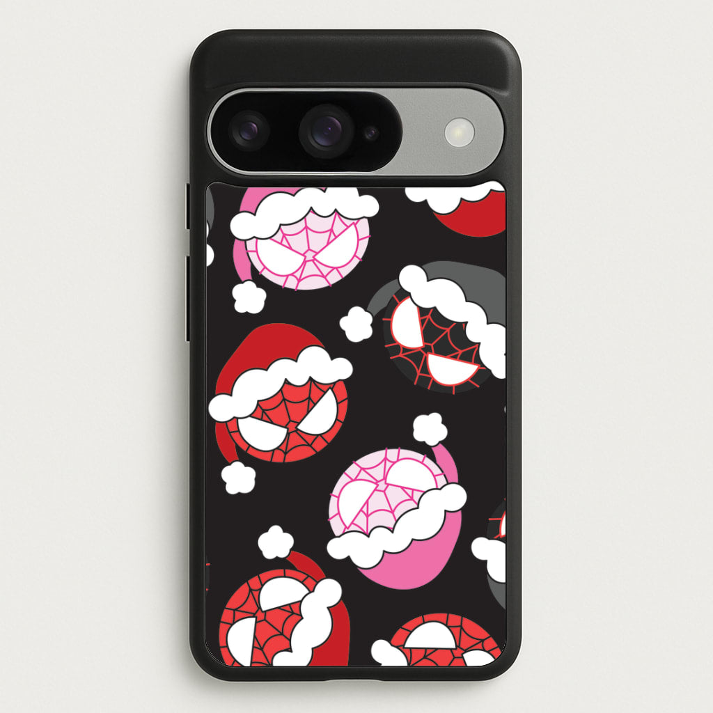 Spider Heroes Christmas Pattern Google Pixel 10 / 10 Pro Case