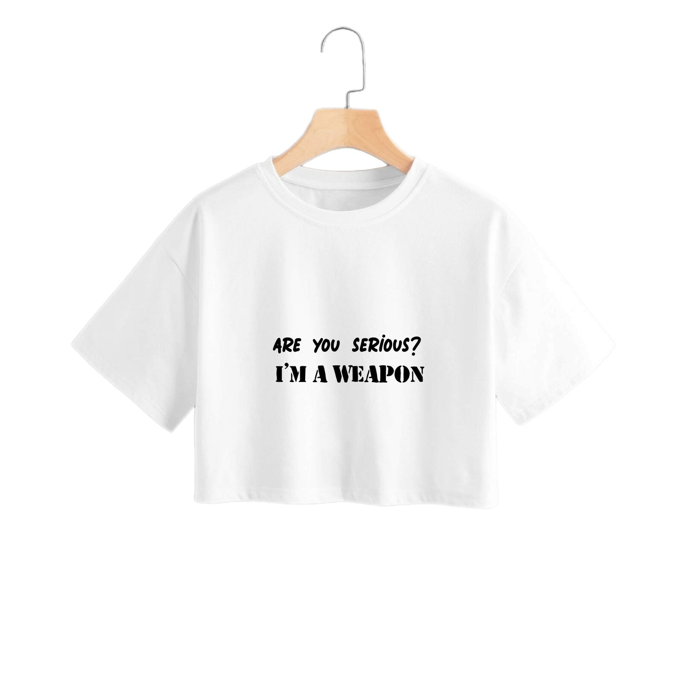 Are You Serious? I'm A Weapon - Islanders Crop Top