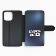 Scorpio Vibes Gradient Zodiac Flip / Wallet Phone Case 2