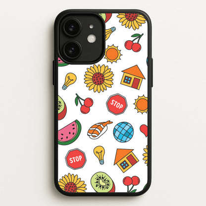Harry Stickers Pattern iPhone 11 Case