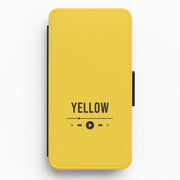 Yellow Music Player Flip / Wallet Phone Case 1