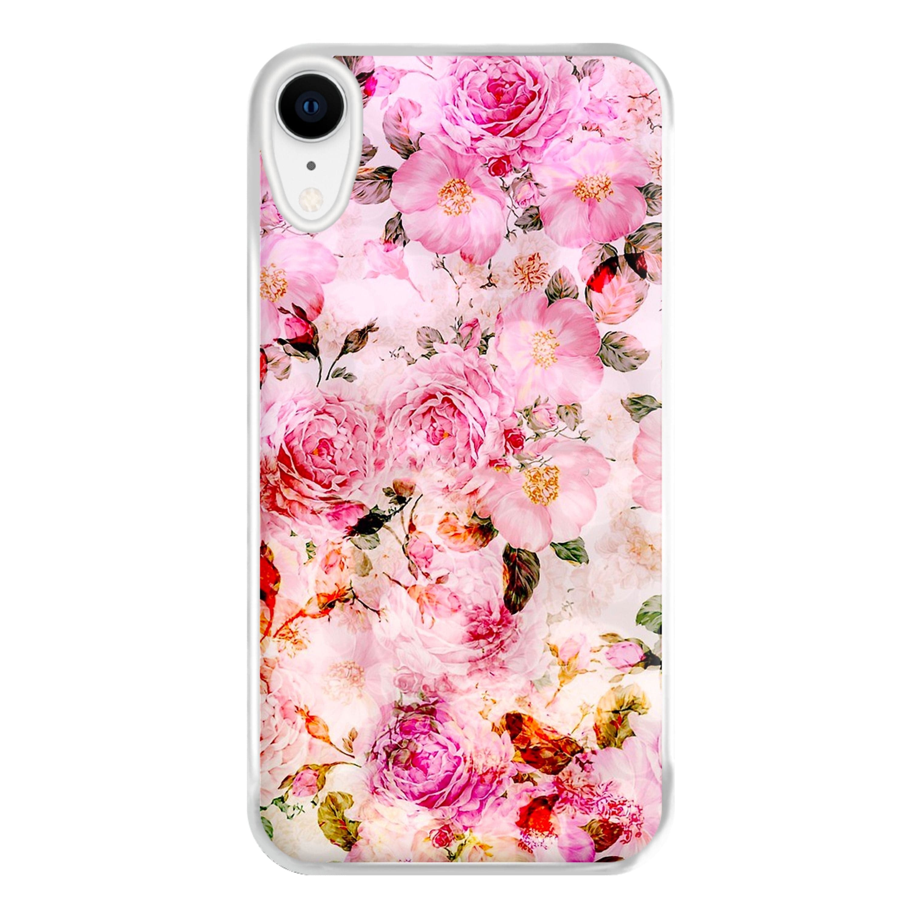 Pretty Pink Chic Floral Pattern Phone Case