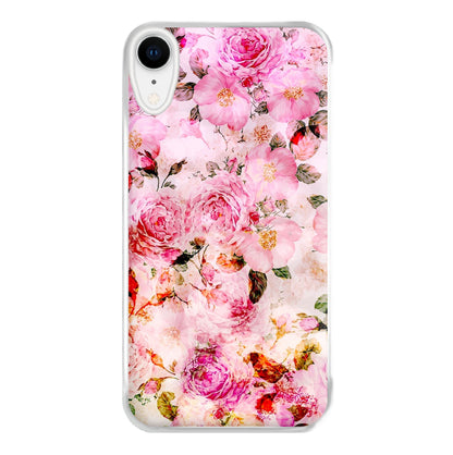 Pretty Pink Chic Floral Pattern Phone Case