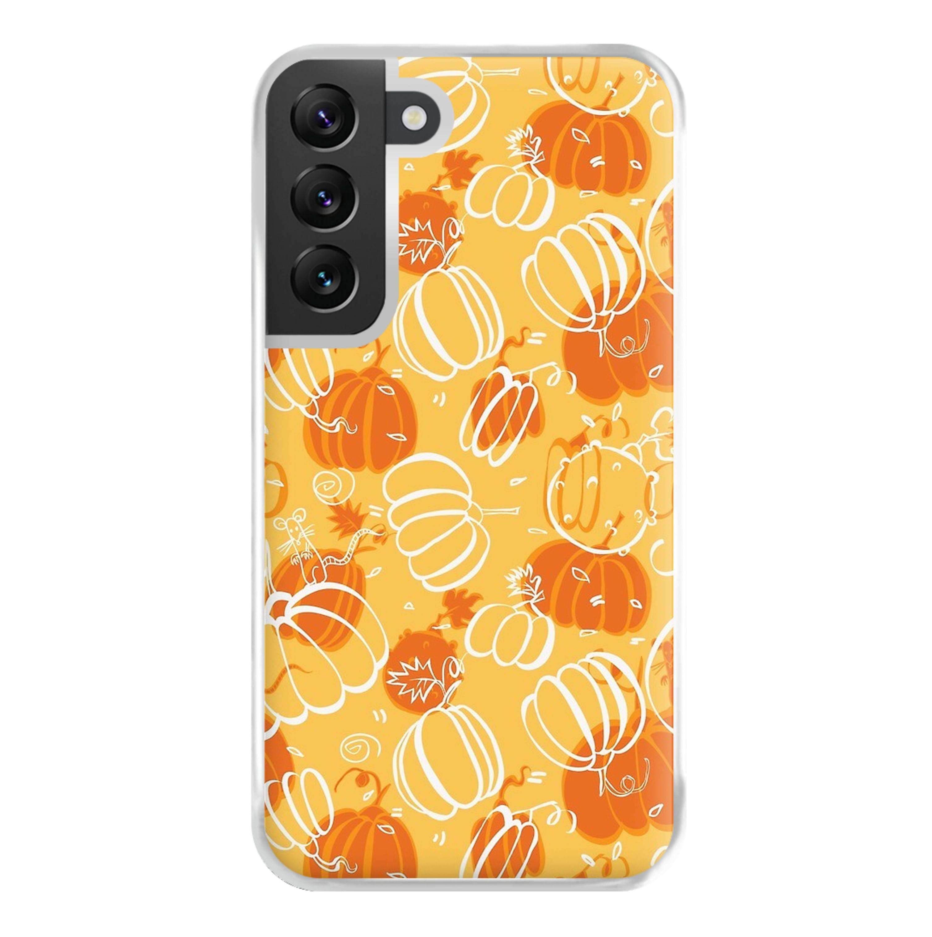 Drawn Pumpkin Pattern Phone Case