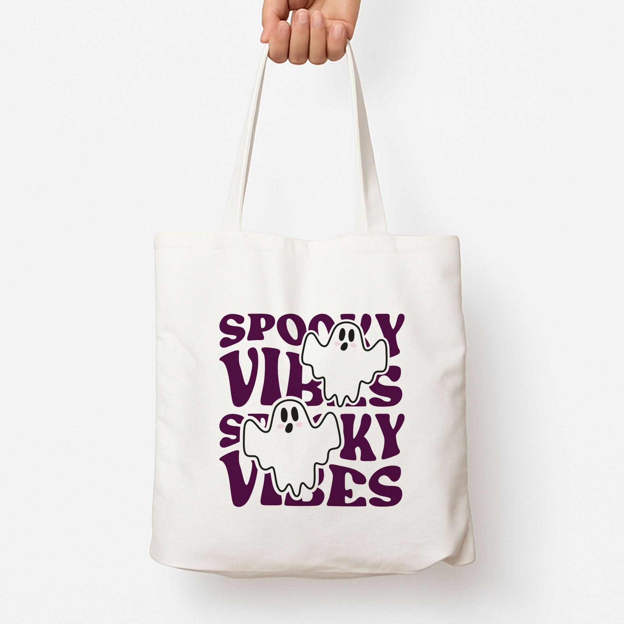 Spooky Vibes Pink Tote Bag