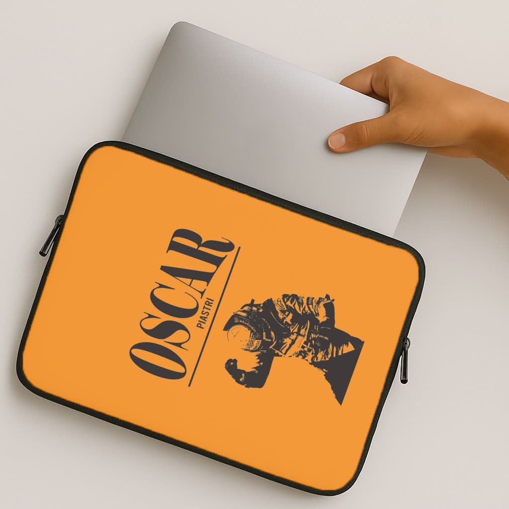 Oscar Orange And Black MacBook Cover