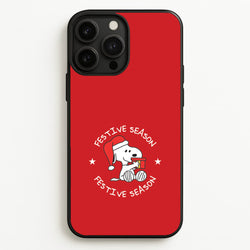 Cartoon Beagle Festive Season iPhone 13 Pro Max Case