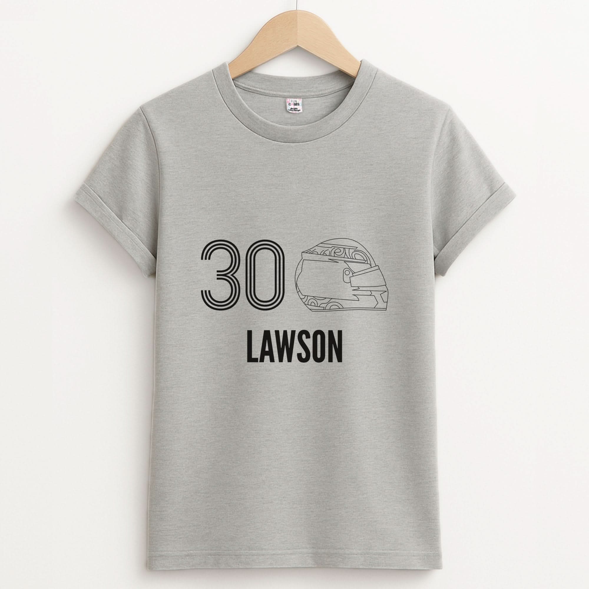 Lawson Helmet 2026  Unisex Grey T-Shirt