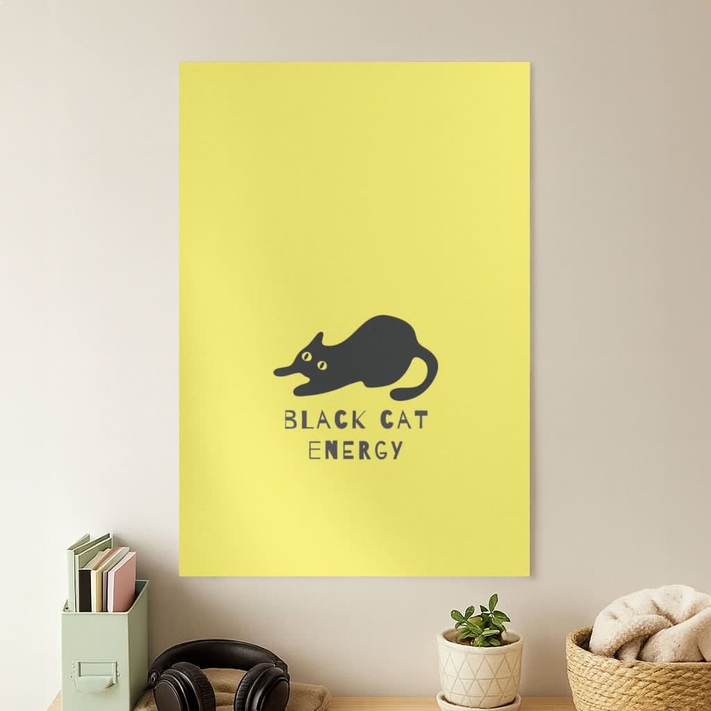 Black Cat Energy Poster