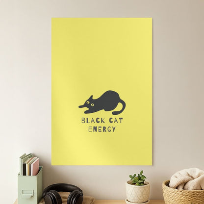 Black Cat Energy Poster